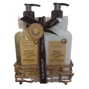Tuscan Hills Vanilla Almond Hand Wash & Lotion Gift Set 17.9 Fl Oz